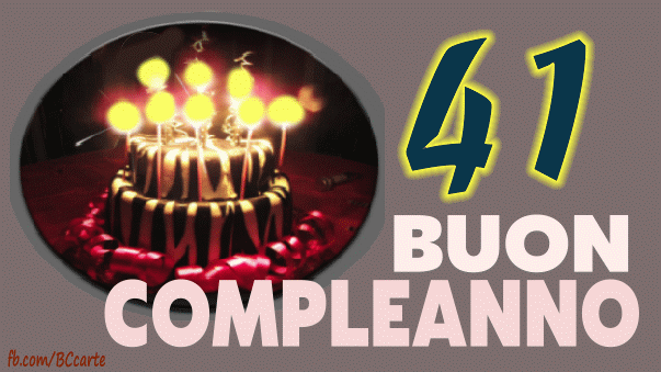 Buon compleanno 41 anni gif