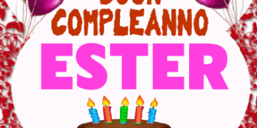 Buon Compleanno Ester