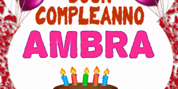 Buon Compleanno Ambra
