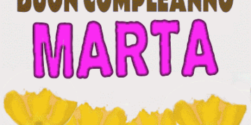 Buon Compleanno Marta