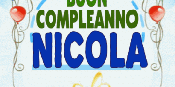 Buon compleanno Nicola