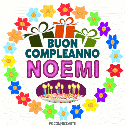 Buon Compleanno Noemi gif immagini