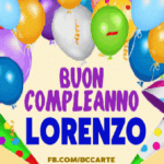 Buon Compleanno Lorenzo