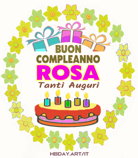 Buon Compleanno Rosa