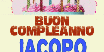 Buon Compleanno Jacopo