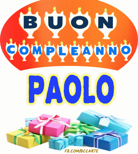 Buon Compleanno Paolo
