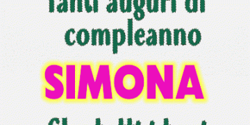 Buon Compleanno Simona