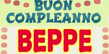 Buon Compleanno Peppe