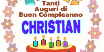 Tanti auguri di buon compleanno Christian