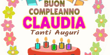 Buon Compleanno Clauidia