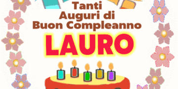 Tanti auguri di buon compleanno Lauro