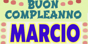Buon Compleanno Marcio