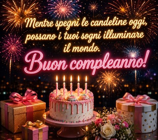gif di compleanno di fuochi d’artificio
