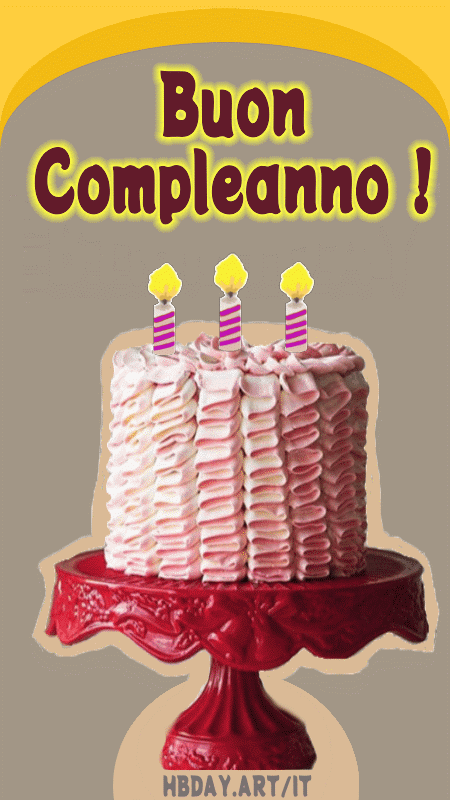 Buon compleanno Torta gif