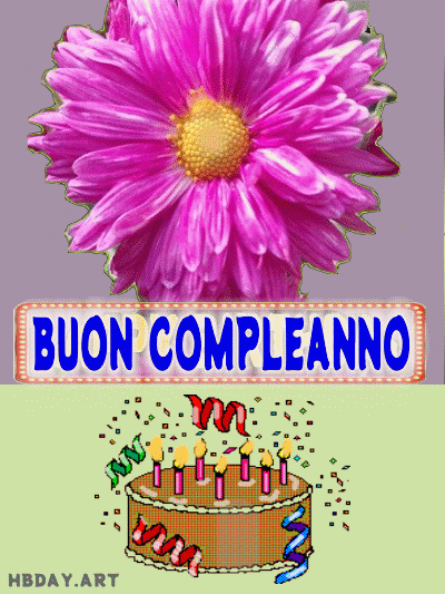 Buon compleanno gif fiore
