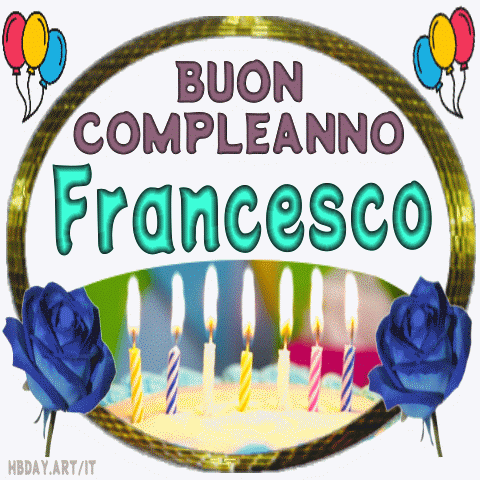 Buon Compleanno Francesco gif