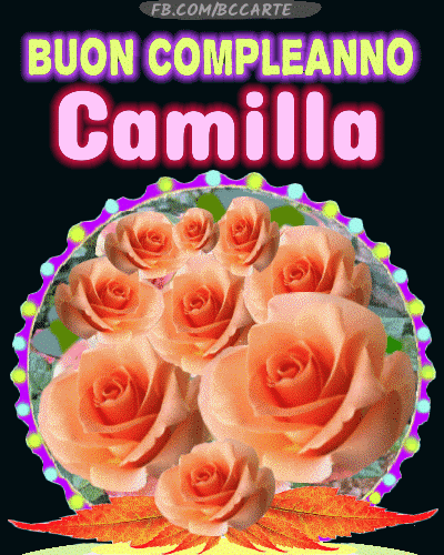 Buon Compleanno Camilla gif immagini