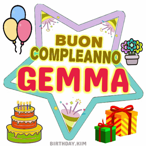 Buon Compleanno Gemma gif