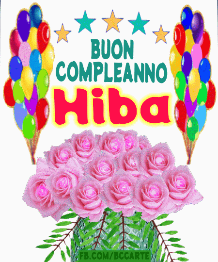 Buon Compleanno Hiba gif
