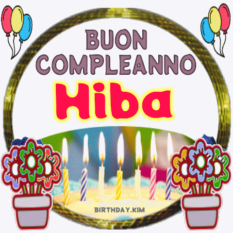 Buon Compleanno Hiba gif