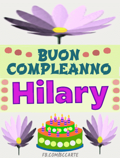 Buon Compleanno Hilary gif
