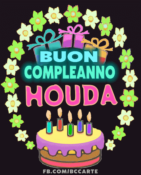 Buon Compleanno Houda gif