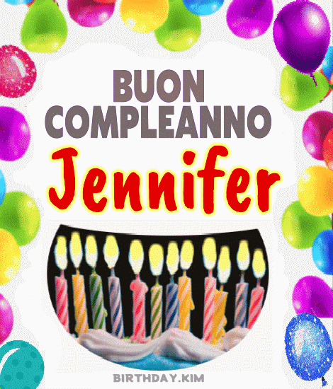 buon compleanno Jennifer