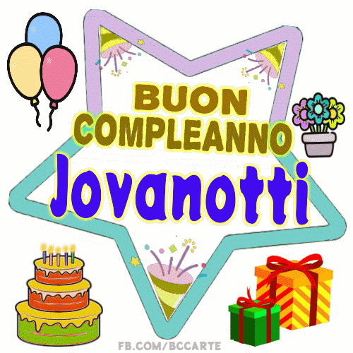Buon Compleanno Jovanotti gif immagini