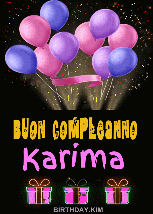 Buon compleanno Karima