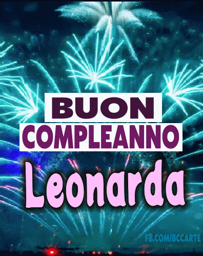 Buon Compleanno Leonarda