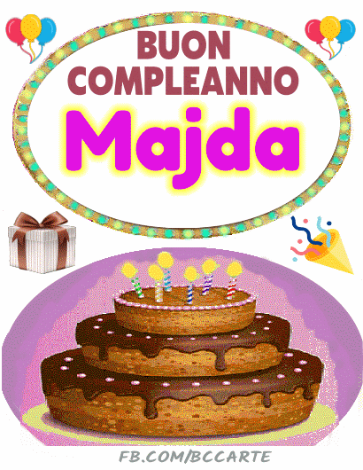 Buon compleanno Majda gif