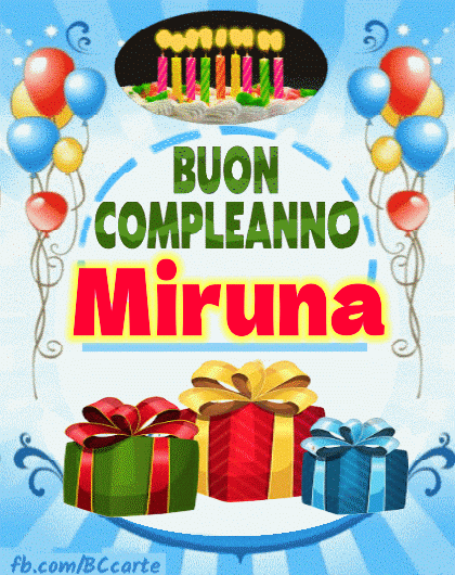 Buon Compleanno Miruna