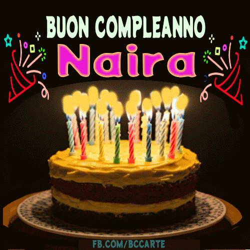 Buon Compleanno Naira gif
