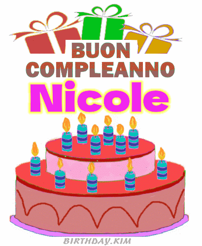 Buon Compleanno Nicole gif