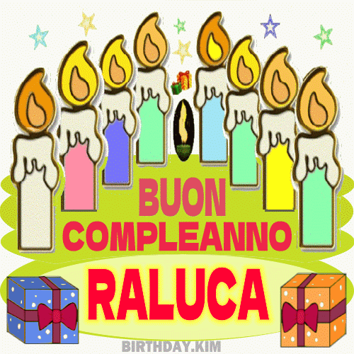 Buon Compleanno Raluca gif immagini