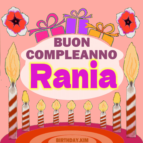 Buon Compleanno Rani gif immagini