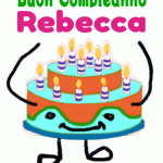 Buon Compleanno Rebecca gif