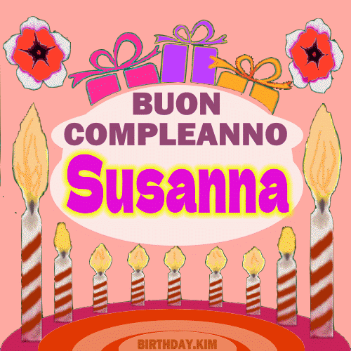 Buon compleanno Susanna Gif,