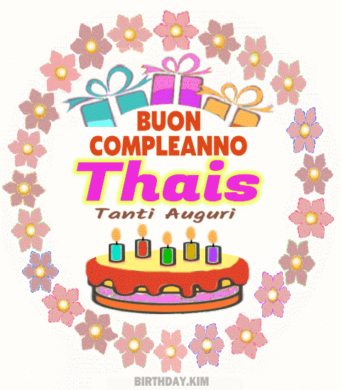 Buon Compleanno Thais gif immagini