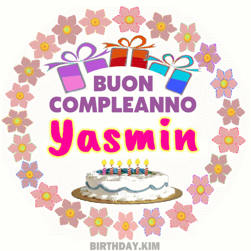 Buon Compleanno Yasmin gif