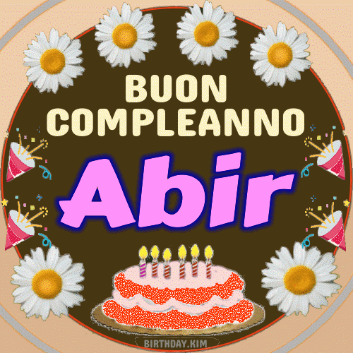 Buon Compleanno Abir gif