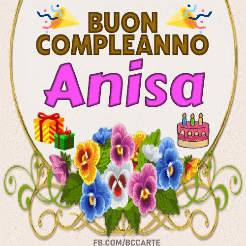 Buon Compleanno Anisa gif