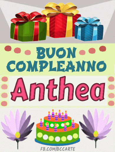 Buon Compleanno Anthea gif
