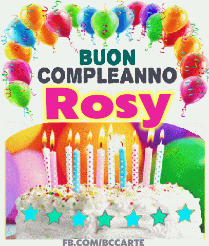 Buon Compleanno Rosy gif