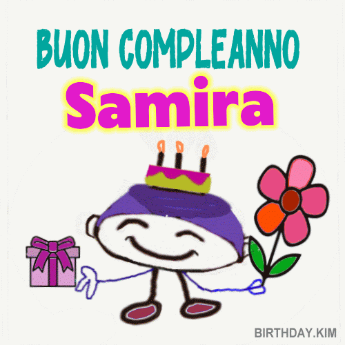 Buon Compleanno Samira gif