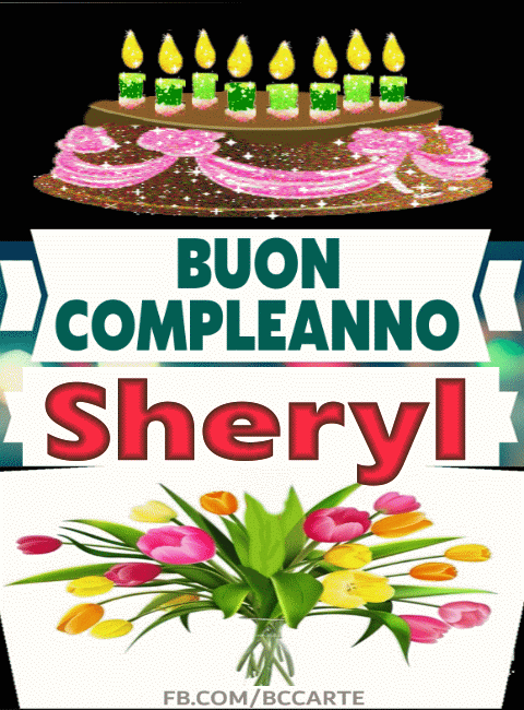 Buon Compleanno Sheryl gif