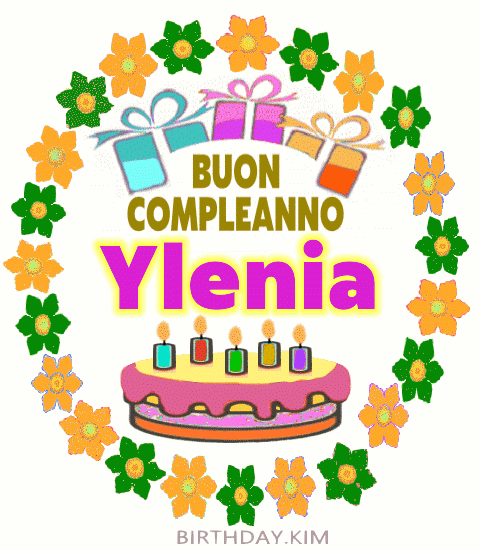 Buon Compleanno Ylenia gif
