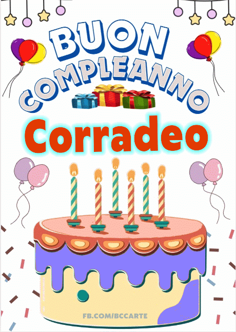 Buon Compleanno Corradeo gif