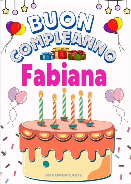 Buon Compleanno Fabiana gif