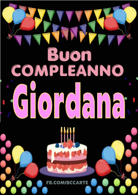 Buon Compleanno Giordana gif